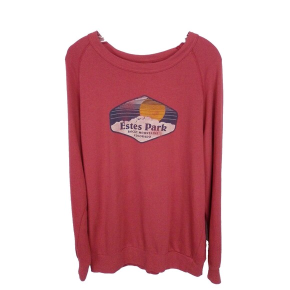 Alternative Estes Park Women's Rocky Mountain  Long Sleeve Sweatshirt Size Large - Picture 7 of 7